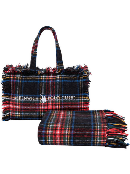 GREENWICH POLO CLUB ΡΙΧΤΑΡΙ 130X170 ΜΕ ΤΣΑΝΤΑ ΜΕΓΑΛΗ ESSENTIAL 2535 BLUE