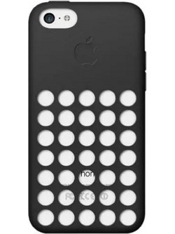 Apple Silicone Back Cover Black (iPhone 5c)