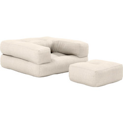 Πολυθρόνα-Κρεβάτι Futon MINI CUBE - Karup - 914 Linen