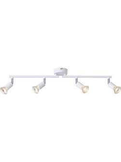 ΣΠΟΤ ΚΙΝΗΤΟ 3ΦΩΤΟ ΜΕΤΑΛΛΙΚΟ ΛΕΥΚΟ 3XGU10 Max 7w 300X80X125mm ARTE ILLUMINA VORRAS