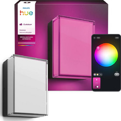 Philips Hue WACA Scenova Επιτοίχιο Φωτιστικό Ορθογώνιο Μαύρο