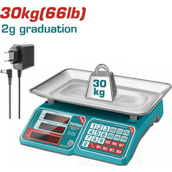 TOTAL ΗΛΕΚΤΡΟΝΙΚΗ ΖΥΓΑΡΙΑ 30Kg (TESA3301) TOTAL
