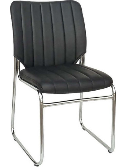 Bm102 Μαυρη Καρεκλα Αναμονης 51.5x51.5x50-90εκ