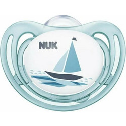 Nuk Freestyle Ανατομική Ορθοδοντική Πιπίλα Σιλικόνης 0-6m Καράβι Μπλε