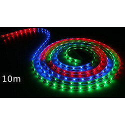 Ταινία LED 10m RGB πολύχρωμη εξωτερικού χώρου αδιάβροχη με 600 Ruban Led (Δείτε βίντεο)