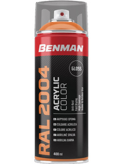 Benman Acrylic Color Spray Σπρέι Βαφής Πορτοκαλί Gloss 400ml