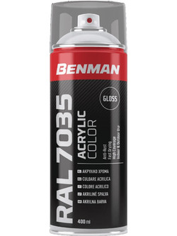 Benman Acrylic Color Spray Σπρέι Βαφής Γκρι Ανοικτό Gloss 400ml