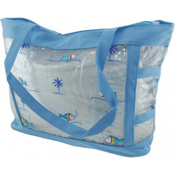 Unigreen Υφασμάτινη Τσάντα Θαλάσσης Ώμου Γαλάζια 23320