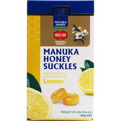 Manuka Health Manuka Καραμέλες για Ερεθισμένο Λαιμό & Πονόλαιμο Μέλι & Λεμόνι 100gr