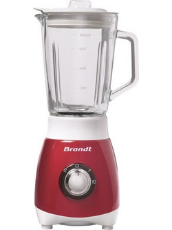Brandt BLE250R Μπλέντερ για Smoothie με Γυάλινη Κανάτα 800ml 250W