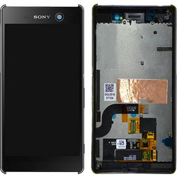 Γνήσια Sony Οθόνη LCD και Digitizer Οθόνη Μηχανισμού Αφής για Sony Xperia M5 - Μαύρο (191HLY0003B-BCS)
