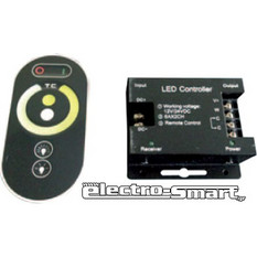 ΑΣΥΡΜΑΤΟ DIMMER- CONTROLLER ΜΕ ΤΗΛΕΧΕΙΡΙΣΤΗΡΙΟ 144W 12V - 288W 24V DC ΓΙΑ LED ΜΟΝΟΧΡΩΜΗΣ ΤΑΙΝΙΑΣ