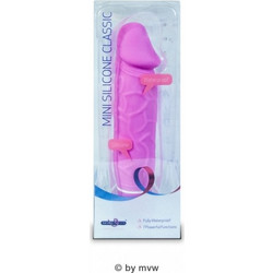 Seven Creations Mini Silicone Classic Veined Ρεαλιστικός Δονητής 15cm Ροζ