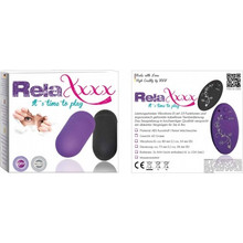 Relaxxxx It's Time To Play Remote Egg Δονητής Egg για Ζευγάρια με Τηλεχειριστήριο Μαύρος