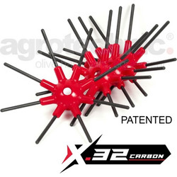 Agrotechnic Ελαστικά ημισφαίρια x.32 Carbon Σετ (4τεμ.) (X320221)