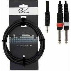 Alpha Audio 190130 Basic Line Καλώδιο Y 1x 1/8Stereo Jack - 2x 1/4Mono Jacks 6m