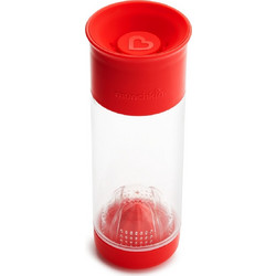 Munchkin Ποτήρι με Θήκη για Φρούτα MIRACLE FRUIT INFUSER 590ML RED-51753
