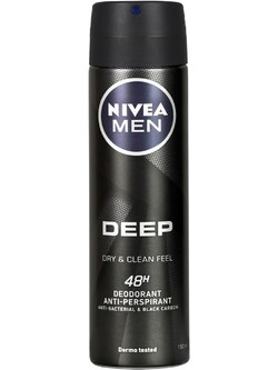 Nivea Deep Dry & Clean Feel Ανδρικό Αποσμητικό Spray 48h 150ml