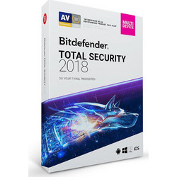 Bitdefender Total Security 2018 για 10 Συσκευές και 1 Έτος Χρήσης