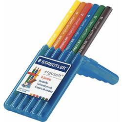 Staedtler Ergo Soft Jumbo Ξυλομπογιές Σετ 6τμχ