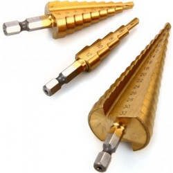 Σετ κωνικά τρυπάνια τιτανίου 1x (4-12mm) 1x (4-20 mm) 1x (4-32 mm) ΟΕΜ