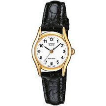 Casio Γυναικείο Ρολόι με Μαύρο Δερμάτινο Λουράκι LTP-1154PQ-7BEF