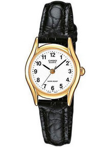 Casio Γυναικείο Ρολόι με Μαύρο Δερμάτινο Λουράκι LTP-1154PQ-7BEF