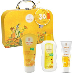 Weleda Σαμπουάν & Αφρόλουτρο Καλέντουλας 200ml + Λάδι Περιποίησης 200ml + Κρέμα Αλλαγής Πάνας 75ml