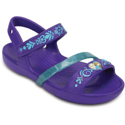 Crocs Lina Frozen Sandals Παιδικά Παπούτσια Θαλάσσης για Κορίτσι Μωβ 204139-506