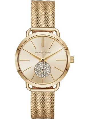 Michael Kors Γυναικείο Ρολόι με Χρυσό Μεταλλικό Μπρασελέ MK3844