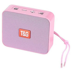 T&G TG-166 Ηχείο Bluetooth 5W Ροζ
