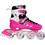 Αθλοπαιδιά Inline Αυξομειούμενα Rollers Λευκά Ροζ 3K 2.10305