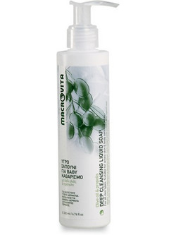Macrovita Olive Oil & Propolis Deep Cleansing Liquid Soap Λοσιόν Καθαρισμού Προσώπου 200ml