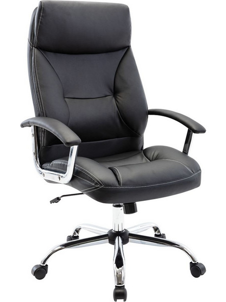 Woodwell BF5700 Καρέκλα Γραφείου Διευθυντική με Προσκέφαλο και Ανάκλιση Μαύρη EO299,1