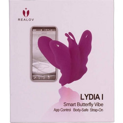 Realov Lydia I Smart Butterfly Vibe Κλειτοριδικός Δονητής για Ζευγάρια με App Control 8.5cm Μωβ
