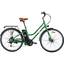 RKS MJ1 Γυναικείο Ηλεκτρικό Ποδήλατο Πόλης 28" 250W με 7 Ταχύτητες και Δισκόφρενα Πράσινο