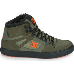 DC Pure High-Top Ανδρικά Sneakers Μποτάκια Χακί ADYS400047-DOO