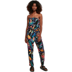 Urban Classics Fruity Γυναικεία Ολόσωμη Φόρμα Strapless Μαύρη Πολύχρωμη TB1955