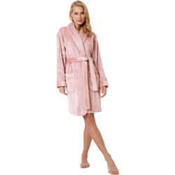 Aruelle Eva Γυναικεία Ρόμπα Χειμωνιάτικη Fleece Ροζ