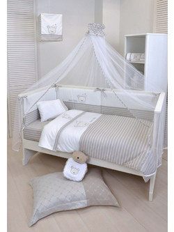 Baby Oliver Des 350 Σετ Κούνιας White/Beige 4τμχ
