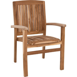HomeMarkt Dart Πολυθρόνα Κήπου Μασίφ Ξύλο Καφέ HM9781