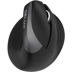 Delux M618 Mini Ασύρματο Bluetooth Mini Ποντίκι Vertical Black