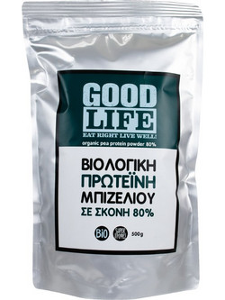 Βιοαγρός Good Life Βιολογική Φυτική Πρωτεΐνη Μπιζελιού Γράμμωσης Χωρίς Λακτόζη & Γλουτένη 500gr