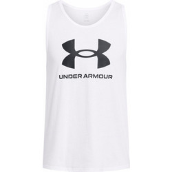 Under Armour Sportstyle Logo Tank Ανδρικό Αθλητικό T-Shirt Λευκό 1382883-100