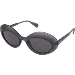 Max & Co MO0080 20A Γυναικεία Γυαλιά Ηλίου Οβάλ Κοκάλινα Μαύρα με Μαύρο Polarized Φακό