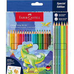 Faber-Castell Grip Dinosaur Ξυλομπογιές Σετ 24τμχ