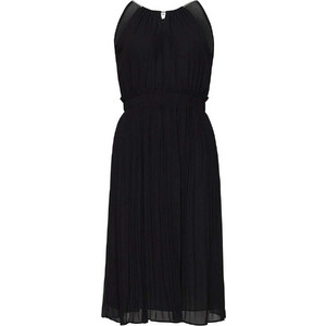 Michael Kors Midi Καλοκαιρινό Καθημερινό Φόρεμα Μαύρο MB98X037R3-001