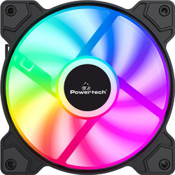 Powertech PT-1170 Case Fan 120mm ARGB με Σύνδεση 3-Pin 4-Pin Molex