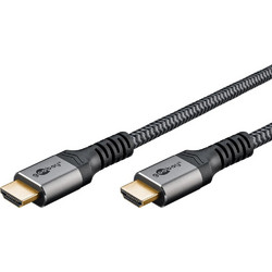 Goobay Καλώδιο HDMI 2.1 Braided HDMI Male to HDMI Male 5m Black
