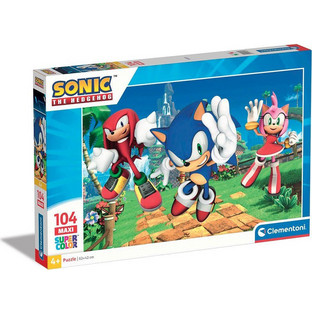 Παιδικό Puzzle Clementoni Maxi Super Color Sonic The Hedgehog 104 Κομμάτια